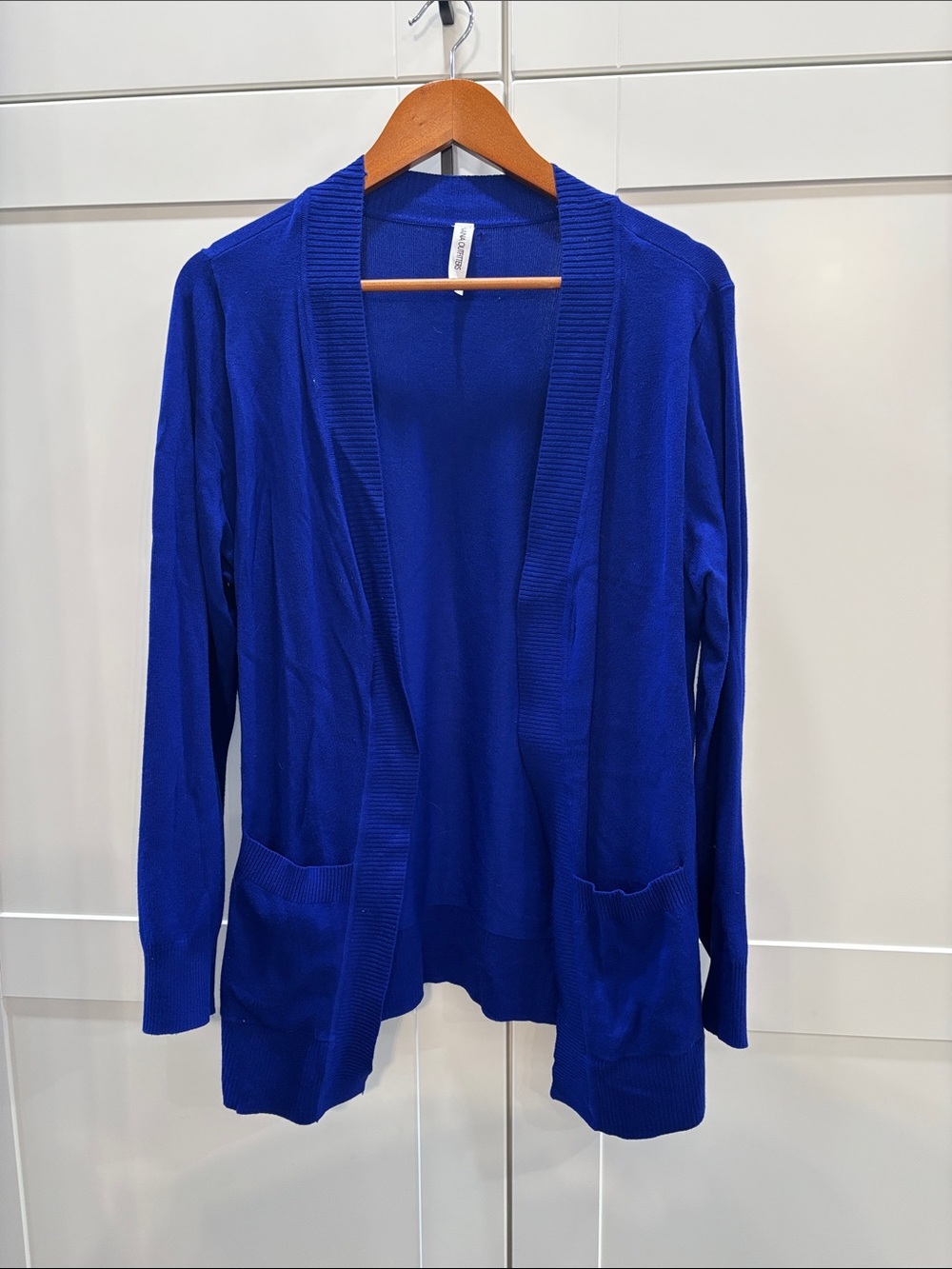 Zenana Outfitters Open-Front Cardigan - Cobalt Blue